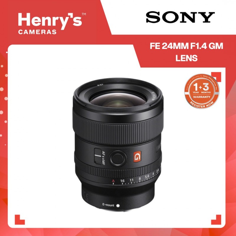 SONY 24MM F1.4 GM LENS (SONY PHILS)